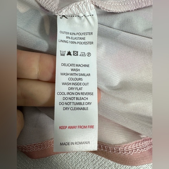 NWT Asos True Violet cut out maxi dress in pink print size 8 - Picture 12 of 12